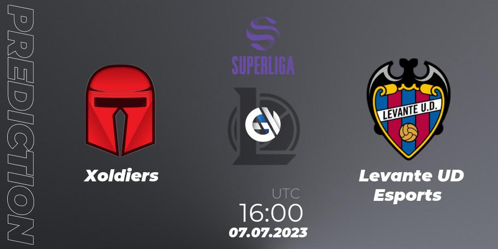 Xoldiers - Levante UD Esports: Maç tahminleri. 07.07.2023 at 16:00, LoL, LVP Superliga 2nd Division 2023 Summer