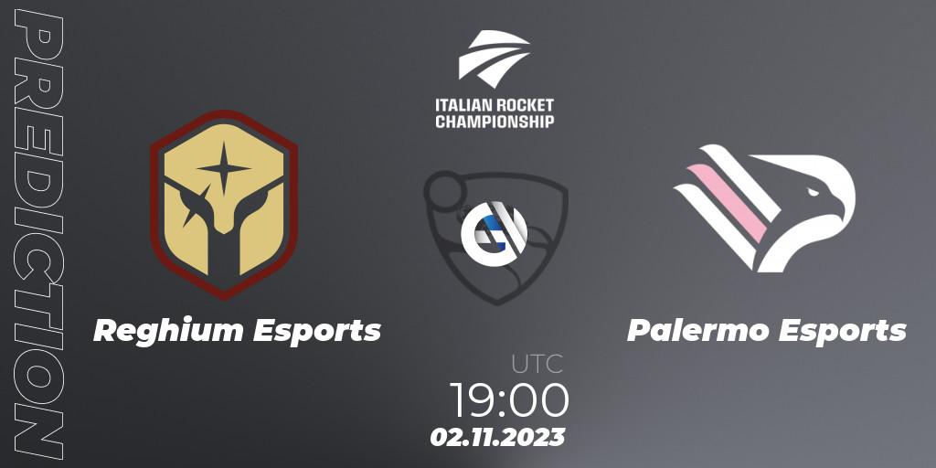 Reghium Esports - Palermo Esports: Maç tahminleri. 02.11.2023 at 19:00, Rocket League, Italian Rocket Championship Season 11Serie A Relegation