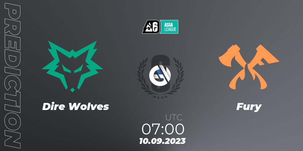 Dire Wolves - Fury: Maç tahminleri. 10.09.2023 at 07:00, Rainbow Six, SEA League 2023 - Stage 2