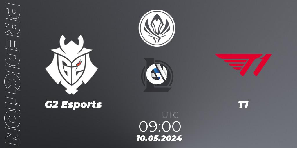 G2 Esports - T1: Maç tahminleri. 10.05.2024 at 09:00, LoL, Mid Season Invitational 2024 - Bracket Stage