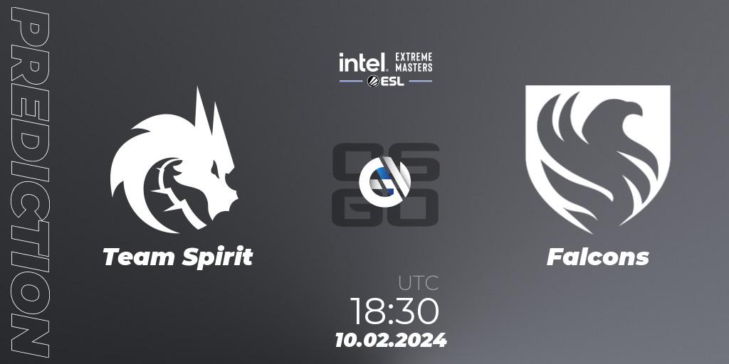 Team Spirit - Falcons: Maç tahminleri. 10.02.24, CS2 (CS:GO), IEM Katowice 2024