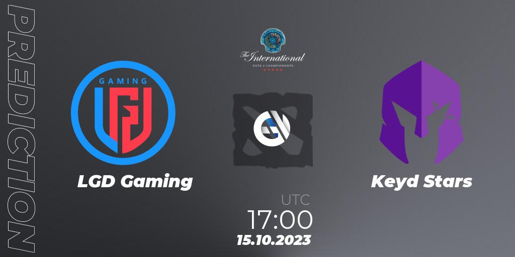 LGD Gaming - Keyd Stars: Maç tahminleri. 15.10.23, Dota 2, The International 2023 - Group Stage