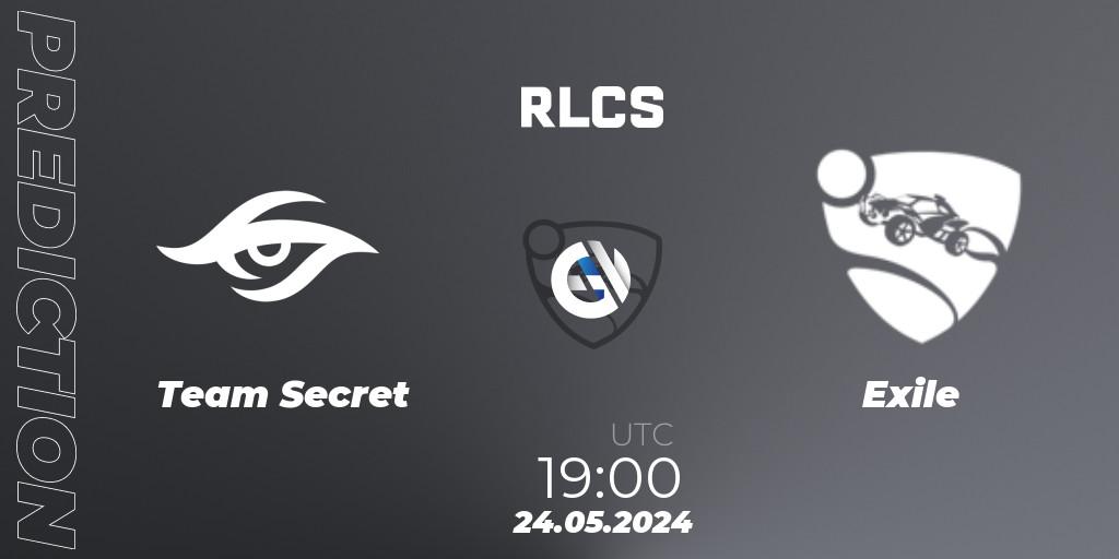 Team Secret - Exile: Maç tahminleri. 24.05.2024 at 19:00, Rocket League, RLCS 2024 - Major 2: SAM Open Qualifier 6