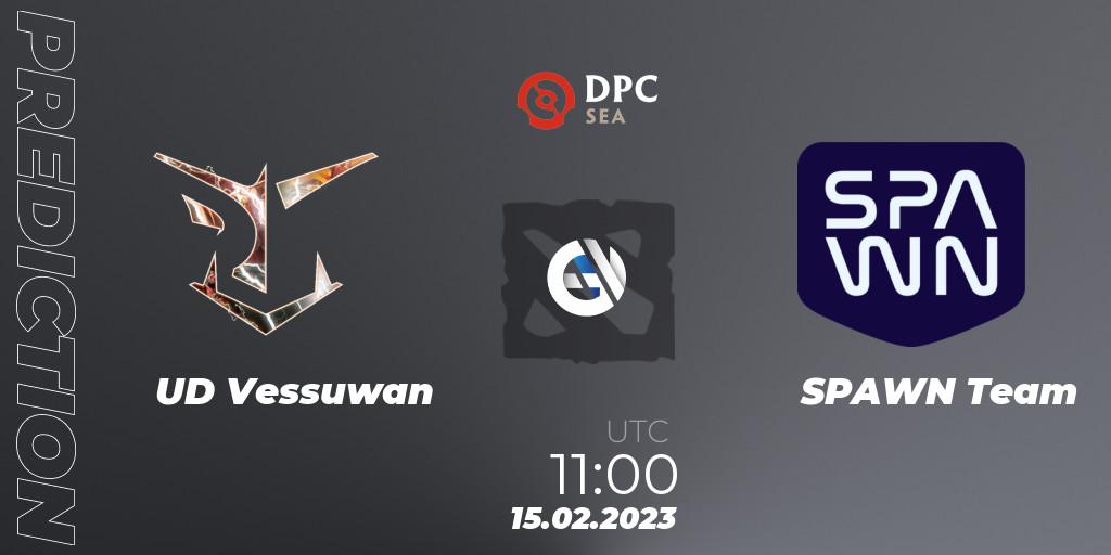 UD Vessuwan - SPAWN Team: Maç tahminleri. 15.02.2023 at 11:00, Dota 2, DPC 2022/2023 Winter Tour 1: SEA Division II (Lower)