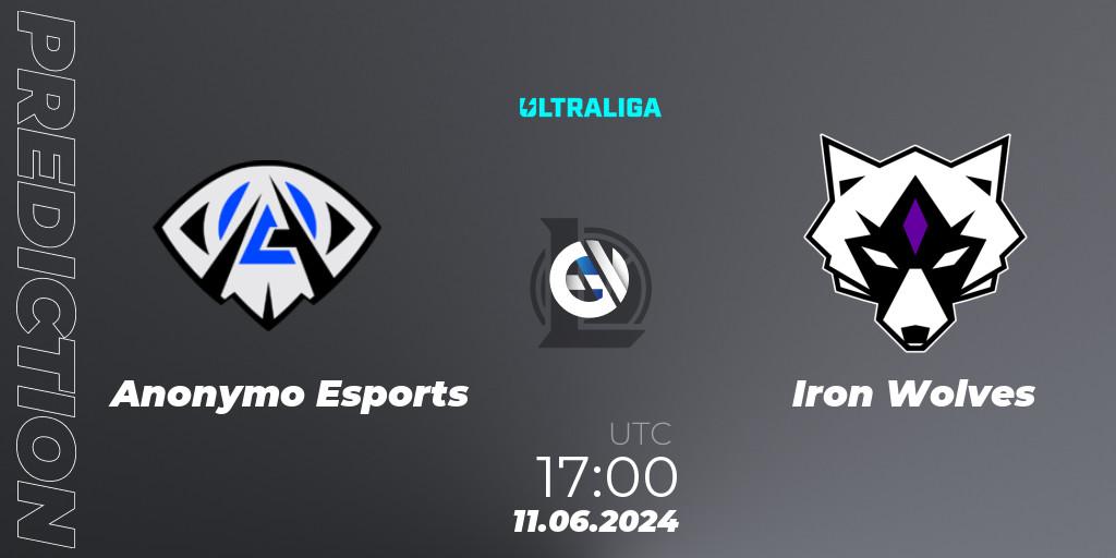 Anonymo Esports - Iron Wolves: Maç tahminleri. 11.06.2024 at 17:00, LoL, Ultraliga Season 12