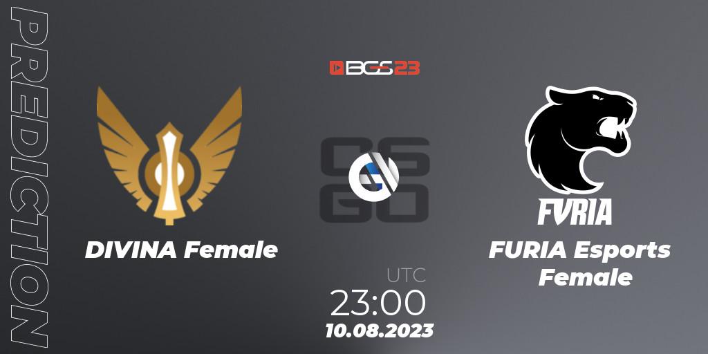 DIVINA Female - FURIA Esports Female: Maç tahminleri. 10.08.2023 at 23:00, Counter-Strike (CS2), BGS Esports 2023 Female: Online Stage