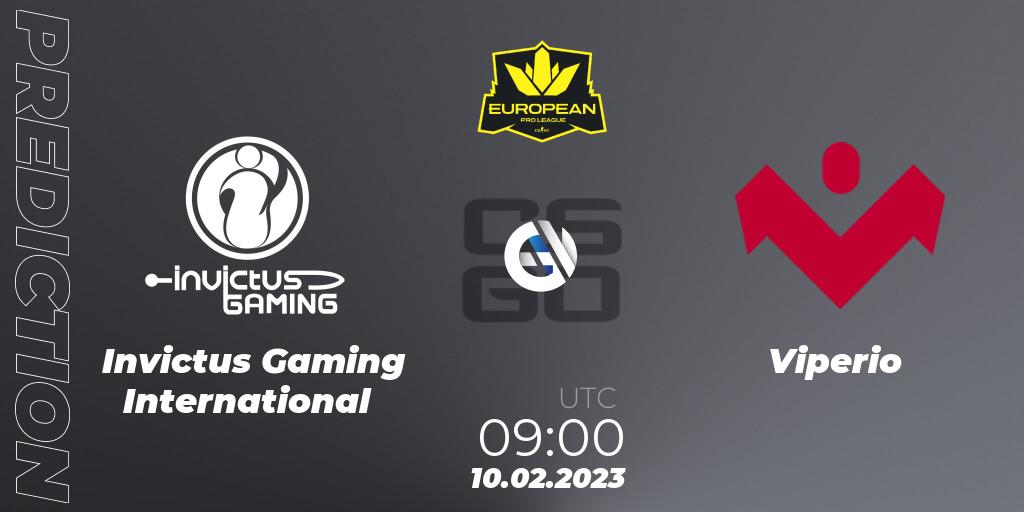 Invictus Gaming International - Viperio: Maç tahminleri. 10.02.23, CS2 (CS:GO), European Pro League Season 6: Division 2