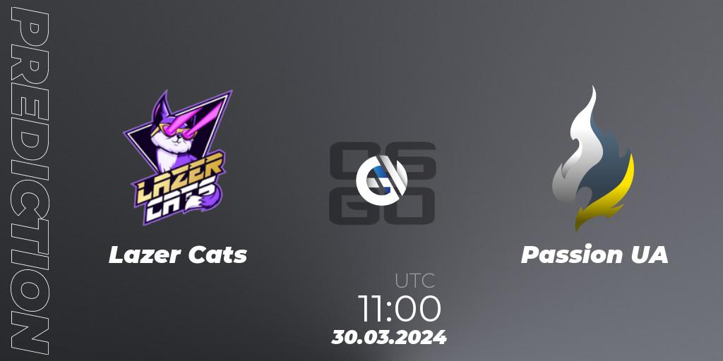 Lazer Cats - Passion UA: Maç tahminleri. 30.03.2024 at 11:00, Counter-Strike (CS2), Gameinside.ua ROG Spring Cup 2024