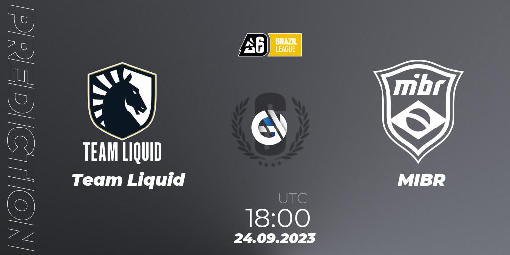 Team Liquid - MIBR: Maç tahminleri. 24.09.23, Rainbow Six, Brazil League 2023 - Stage 2