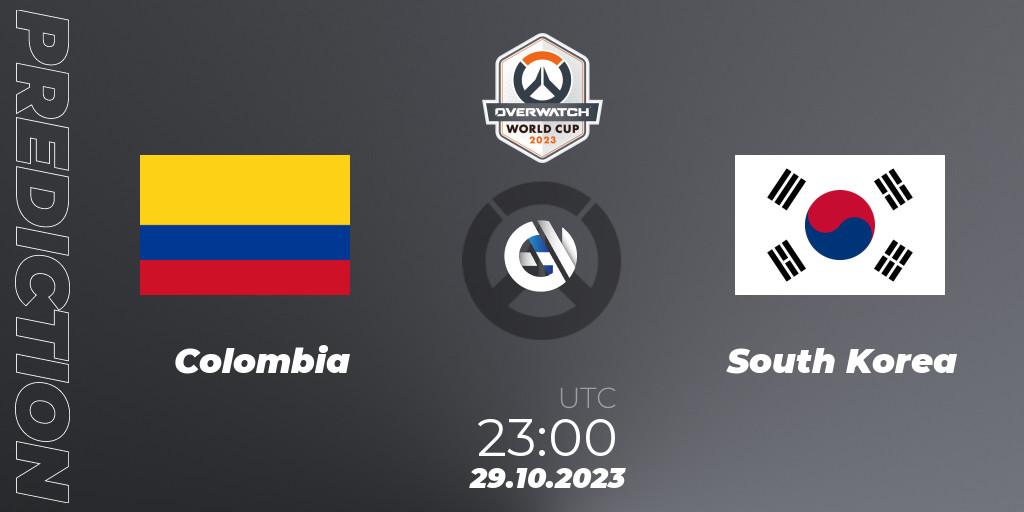 Colombia - South Korea: Maç tahminleri. 29.10.23, Overwatch, Overwatch World Cup 2023