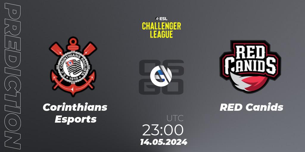 Corinthians Esports - RED Canids: Maç tahminleri. 14.05.2024 at 23:00, Counter-Strike (CS2), ESL Challenger League Season 47: South America