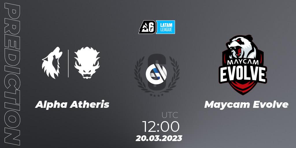 Alpha Atheris - Maycam Evolve: Maç tahminleri. 21.03.23, Rainbow Six, LATAM League 2023 - Stage 1