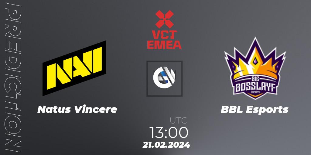 Natus Vincere - BBL Esports: Maç tahminleri. 21.02.24, VALORANT, VCT 2024: EMEA Kickoff