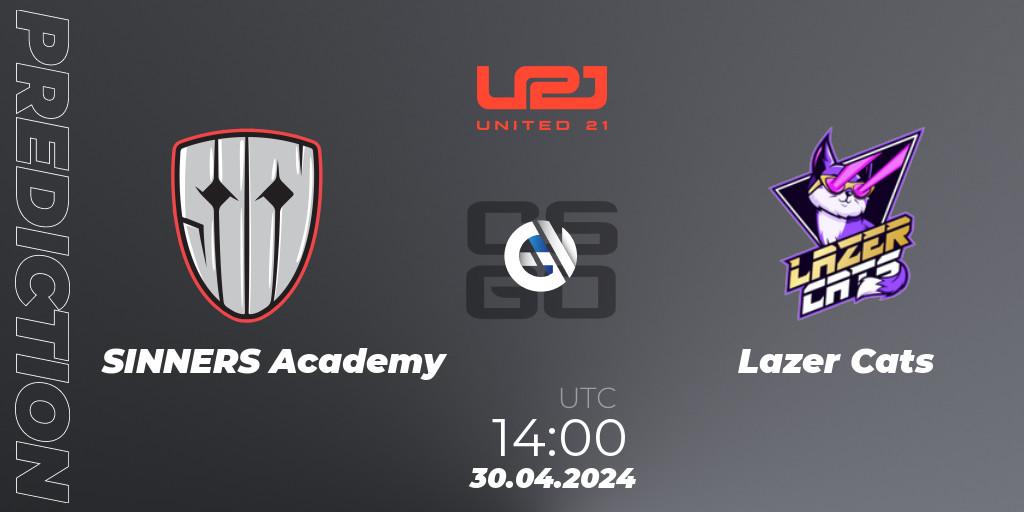 SINNERS Academy - Lazer Cats: Maç tahminleri. 30.04.2024 at 14:00, Counter-Strike (CS2), United21 Season 13: Division 2