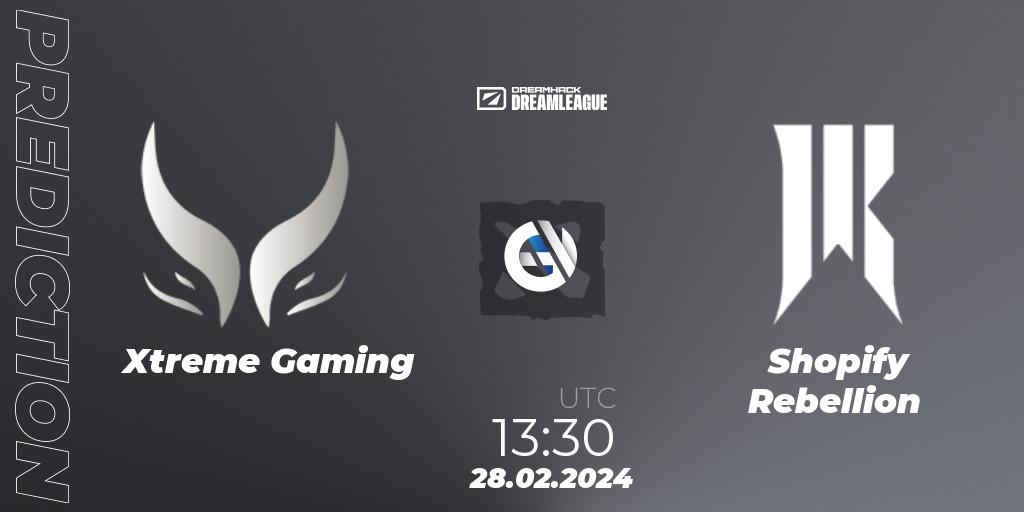 Xtreme Gaming - Shopify Rebellion: Maç tahminleri. 28.02.2024 at 14:31, Dota 2, DreamLeague Season 22