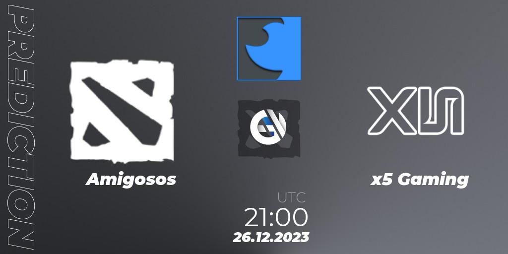 Amigosos - x5 Gaming: Maç tahminleri. 26.12.2023 at 21:00, Dota 2, FastInvitational DotaPRO Season 2
