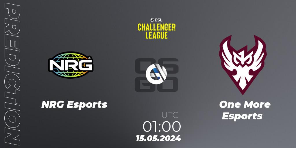 NRG Esports - One More Esports: Maç tahminleri. 15.05.2024 at 01:00, Counter-Strike (CS2), ESL Challenger League Season 47: North America