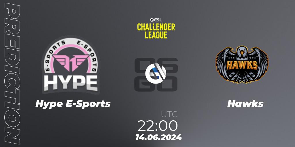 Hype E-Sports - Hawks: Maç tahminleri. 14.06.2024 at 22:00, Counter-Strike (CS2), ESL Challenger League Season 47 Relegation: South America