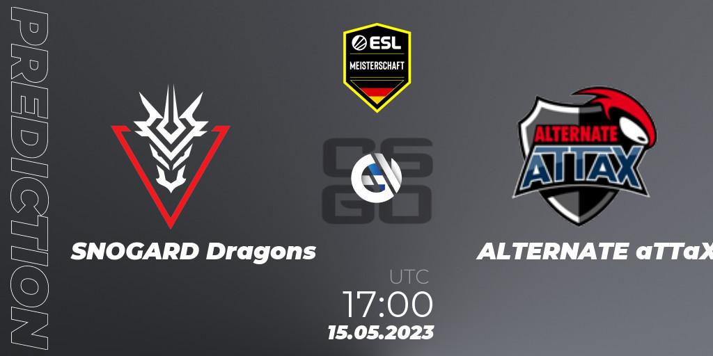 SNOGARD Dragons - ALTERNATE aTTaX: Maç tahminleri. 15.05.2023 at 17:00, Counter-Strike (CS2), ESL Meisterschaft: Spring 2023