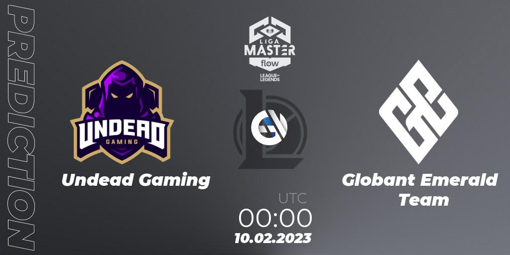 Undead Gaming - Globant Emerald Team: Maç tahminleri. 10.02.23, LoL, Liga Master Opening 2023 - Group Stage