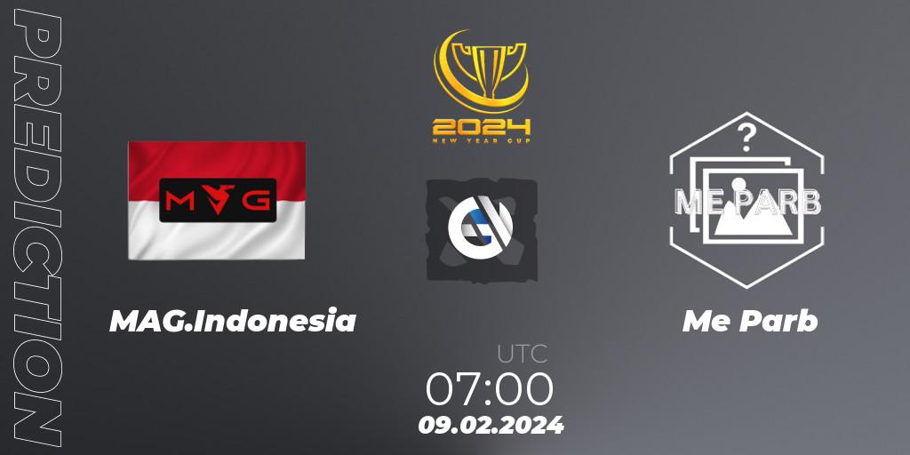 MAG.Indonesia - Me Parb: Maç tahminleri. 09.02.2024 at 08:18, Dota 2, New Year Cup 2024