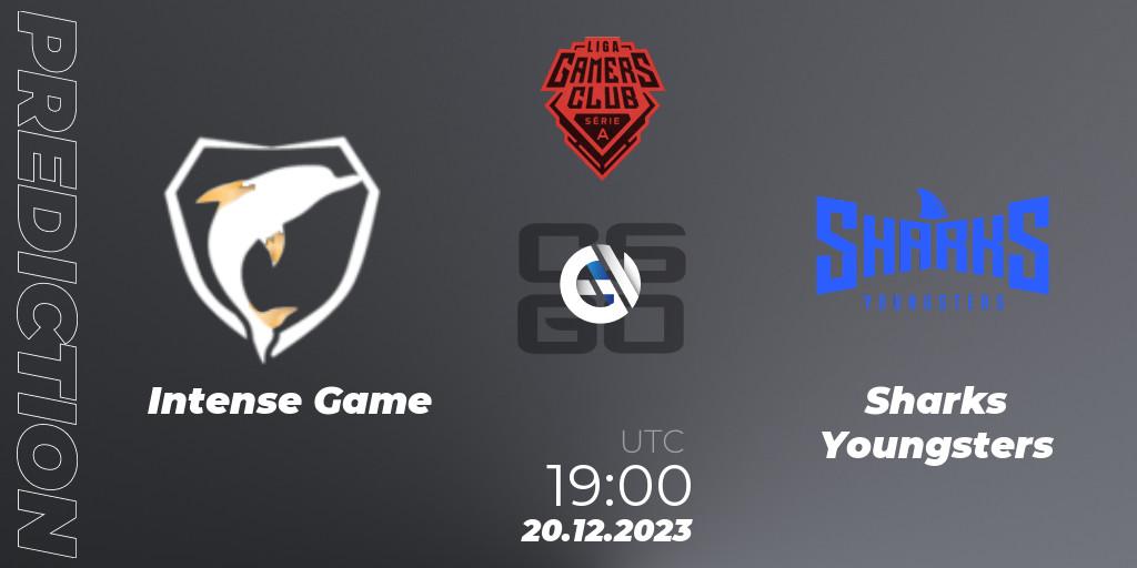 Intense Game - Sharks Youngsters: Maç tahminleri. 20.12.2023 at 19:00, Counter-Strike (CS2), Gamers Club Liga Série A: December 2023