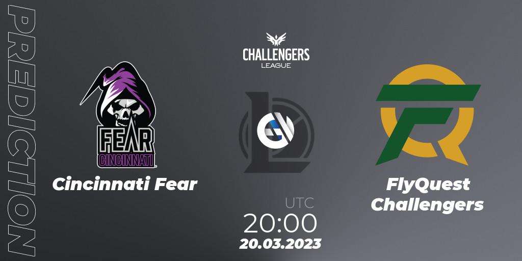Cincinnati Fear - FlyQuest Challengers: Maç tahminleri. 21.03.23, LoL, NACL 2023 Spring - Playoffs