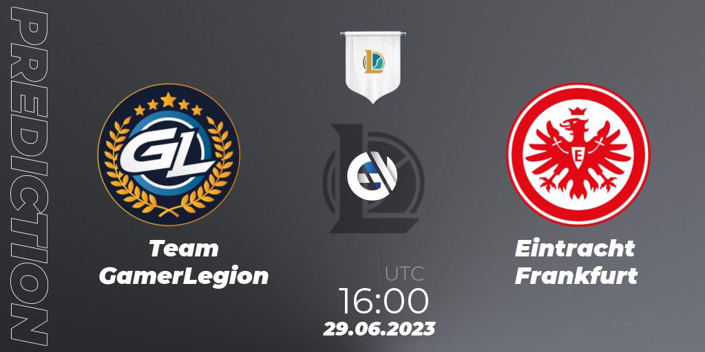 Team GamerLegion - Eintracht Frankfurt: Maç tahminleri. 29.06.2023 at 19:00, LoL, Prime League Summer 2023 - Group Stage