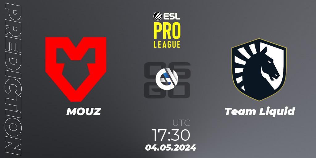 MOUZ - Team Liquid: Maç tahminleri. 04.05.2024 at 17:30, Counter-Strike (CS2), ESL Pro League Season 19