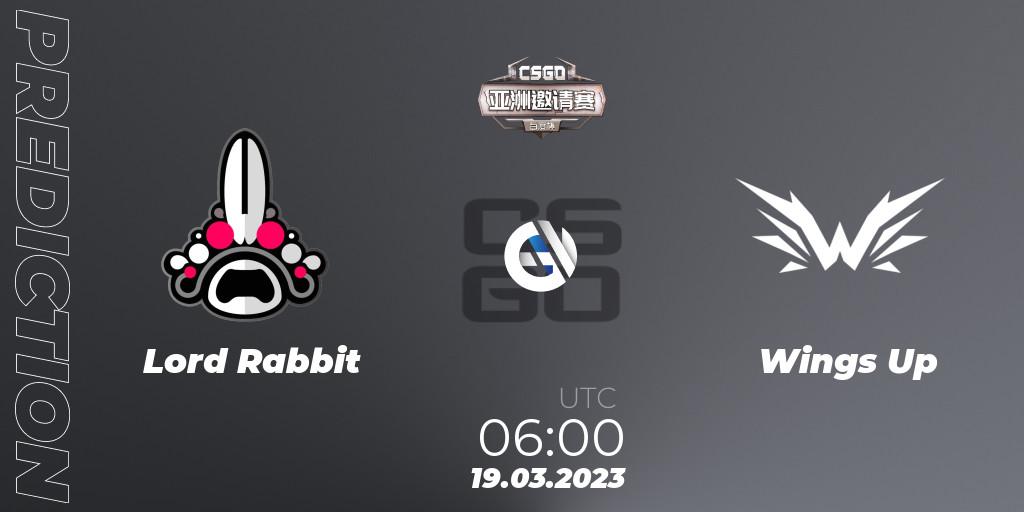 Lord Rabbit - Wings Up: Maç tahminleri. 19.03.2023 at 06:00, Counter-Strike (CS2), Baidu Cup Invitational #2