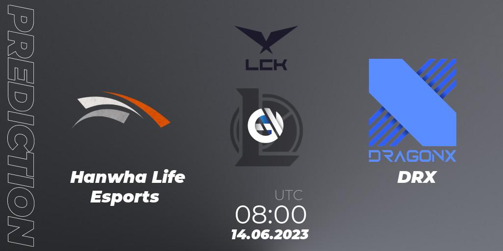 Hanwha Life Esports - DRX: Maç tahminleri. 14.06.23, LoL, LCK Summer 2023 Regular Season