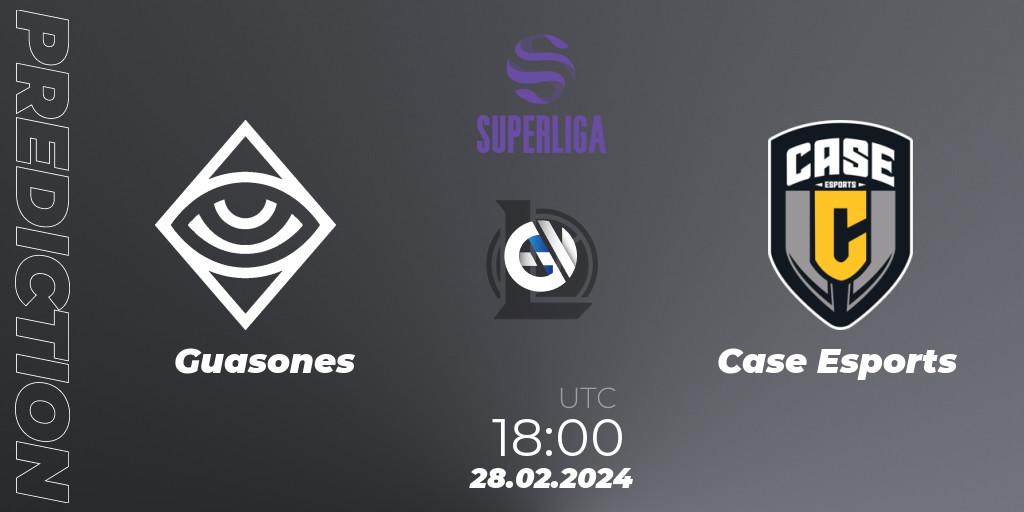 Guasones - Case Esports: Maç tahminleri. 28.02.24, LoL, Superliga Spring 2024 - Group Stage