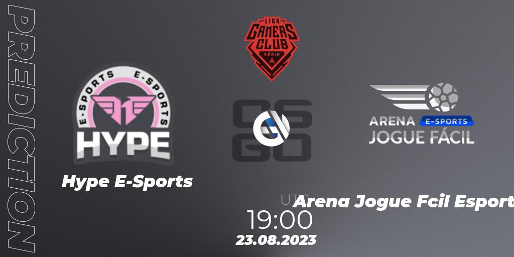 Hype E-Sports - Arena Jogue Fácil Esports: Maç tahminleri. 23.08.2023 at 19:00, Counter-Strike (CS2), Gamers Club Liga Série A: August 2023
