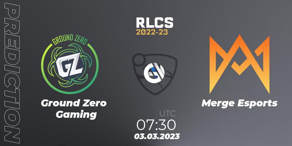 Ground Zero Gaming - Merge Esports: Maç tahminleri. 03.03.2023 at 07:30, Rocket League, RLCS 2022-23 - Winter: Oceania Regional 3 - Winter Invitational