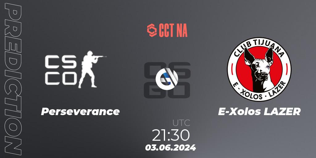 Perseverance Gaming - E-Xolos LAZER: Maç tahminleri. 03.06.2024 at 21:30, Counter-Strike (CS2), CCT Season 2 North American Series #1