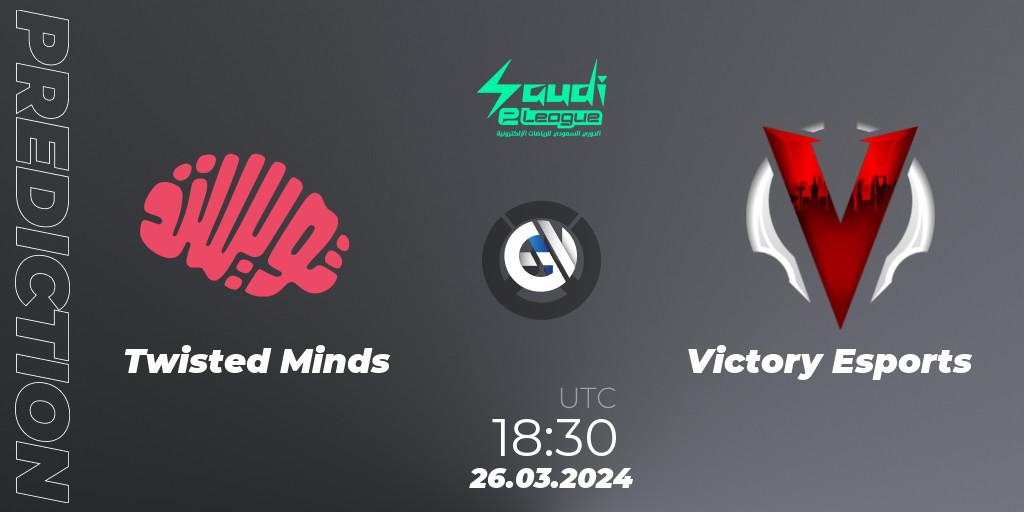 Twisted Minds - Victory Esports: Maç tahminleri. 26.03.2024 at 18:30, Overwatch, Saudi eLeague 2024 - Major 1