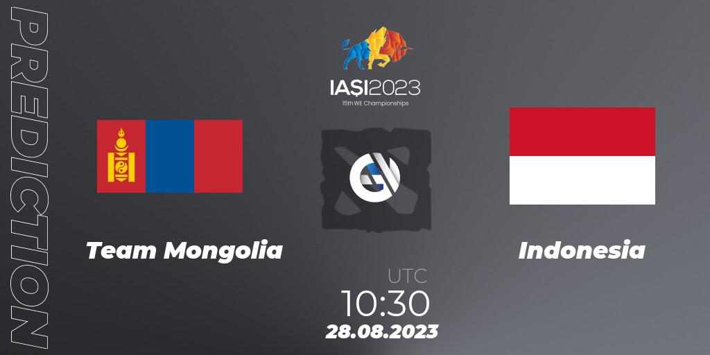 Team Mongolia - Indonesia: Maç tahminleri. 28.08.2023 at 13:09, Dota 2, IESF World Championship 2023