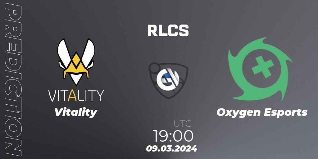 Vitality - Oxygen Esports: Maç tahminleri. 09.03.2024 at 18:50, Rocket League, RLCS 2024 - Major 1: Europe Open Qualifier 3