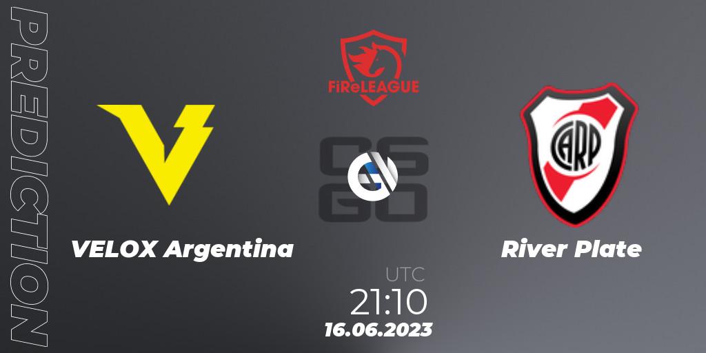 VELOX Argentina - River Plate: Maç tahminleri. 16.06.2023 at 21:10, Counter-Strike (CS2), FiReLEAGUE Argentina 2023: Closed Qualifier