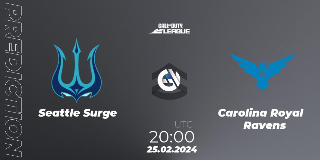 Seattle Surge - Carolina Royal Ravens: Maç tahminleri. 25.02.2024 at 20:00, Call of Duty, Call of Duty League 2024: Stage 2 Major Qualifiers