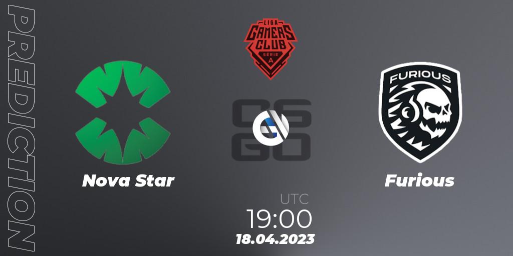 Nova Star - Furious: Maç tahminleri. 18.04.23, CS2 (CS:GO), Gamers Club Liga Série A: April 2023