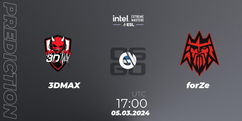 3DMAX - forZe: Maç tahminleri. 05.03.24, CS2 (CS:GO), Intel Extreme Masters Dallas 2024: European Open Qualifier #2