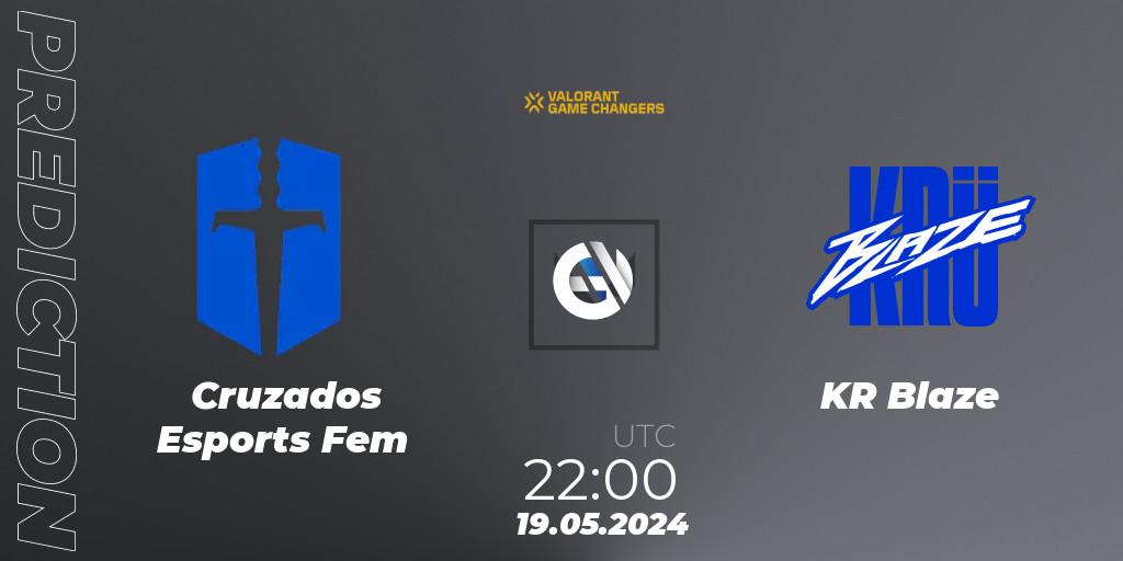  Cruzados Esports Fem - KRÜ Blaze: Maç tahminleri. 19.05.2024 at 22:00, VALORANT, VCT 2024: Game Changers LAS - Opening