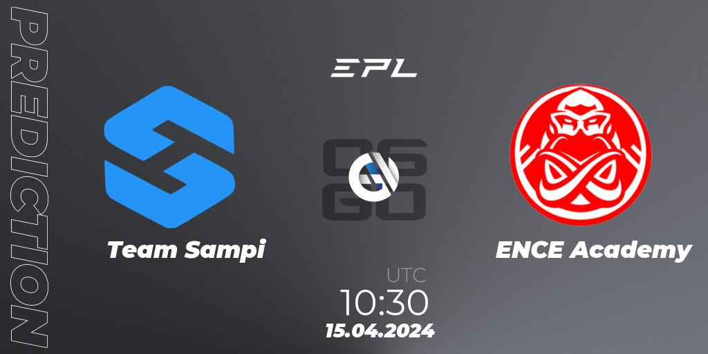 Team Sampi - ENCE Academy: Maç tahminleri. 15.04.24, CS2 (CS:GO), European Pro League Season 15
