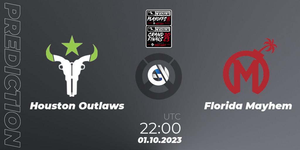 Houston Outlaws - Florida Mayhem: Maç tahminleri. 01.10.23, Overwatch, Overwatch League 2023 - Playoffs