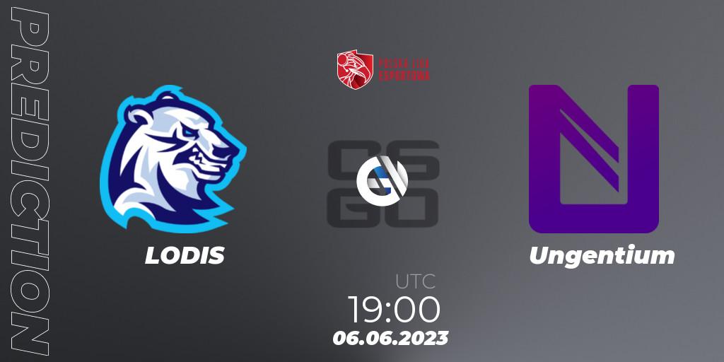 LODIS - Ungentium: Maç tahminleri. 06.06.2023 at 19:00, Counter-Strike (CS2), Polish Esports League 2023 Split 2