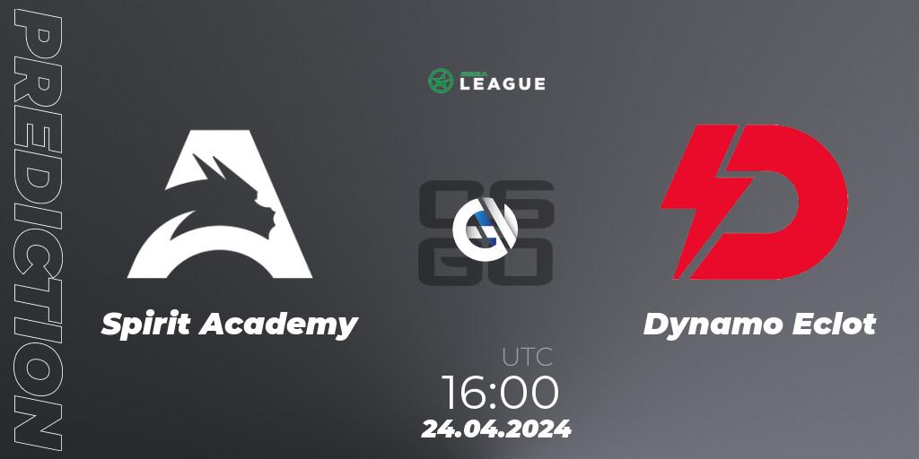 Spirit Academy - Dynamo Eclot: Maç tahminleri. 24.04.24, CS2 (CS:GO), ESEA Season 49: Advanced Division - Europe