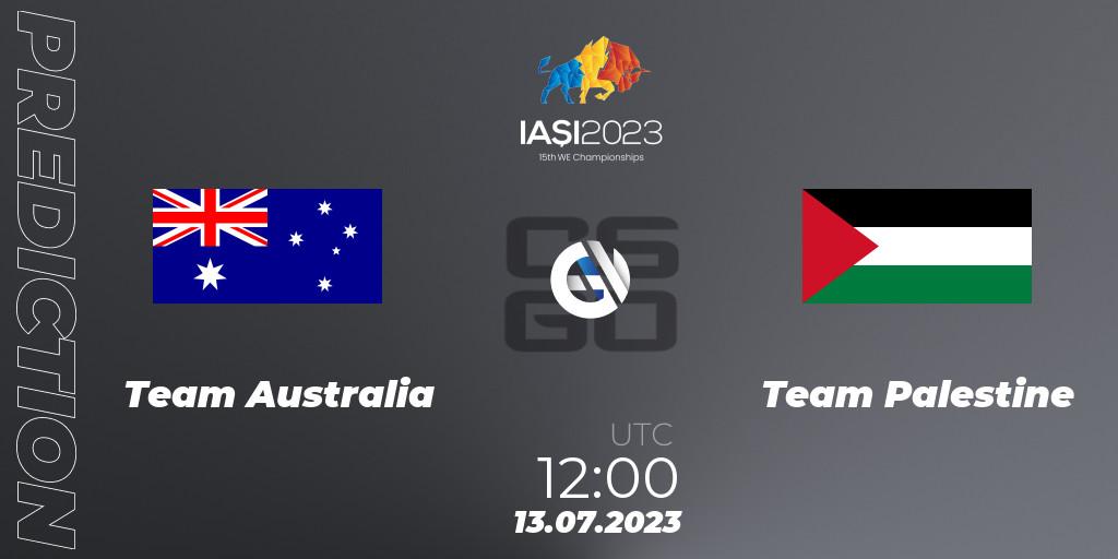 Team Australia - Team Palestine: Maç tahminleri. 13.07.2023 at 12:00, Counter-Strike (CS2), IESF Asian Championship 2023
