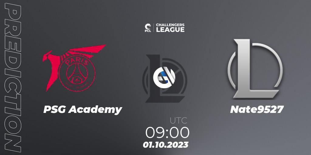 PSG Academy - Nate9527: Maç tahminleri. 01.10.2023 at 09:00, LoL, PCL 2023 - Playoffs