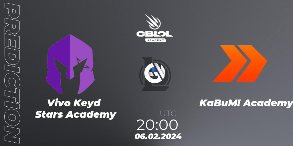 Vivo Keyd Stars Academy - KaBuM! Academy: Maç tahminleri. 06.02.2024 at 20:00, LoL, CBLOL Academy Split 1 2024